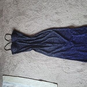 Sparkling blue ombre dress